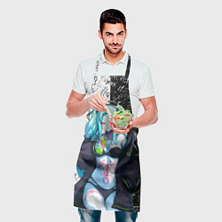 Фартук кулинарный Ребекка из Киберпанка 2077, цвет: 3D-принт — фото 2