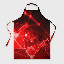 Фартук кулинарный Абстрактные красные лучи, цвет: 3D-принт