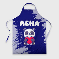 Фартук кулинарный Лена панда с сердечком, цвет: 3D-принт
