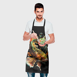 Фартук кулинарный Золотая рыбка моей мечты, цвет: 3D-принт — фото 2