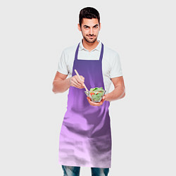 Фартук кулинарный Фиолетово-сиреневый градиент, цвет: 3D-принт — фото 2