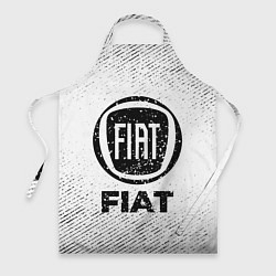 Фартук кулинарный Fiat с потертостями на светлом фоне, цвет: 3D-принт