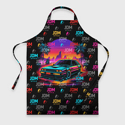 Фартук кулинарный JDM neon style, цвет: 3D-принт