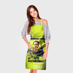 Фартук кулинарный Афиша на лаймовом фоне, цвет: 3D-принт — фото 2