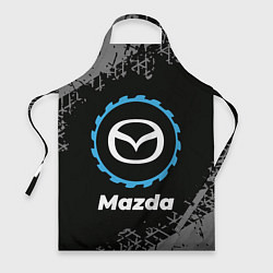 Фартук Mazda в стиле Top Gear со следами шин на фоне