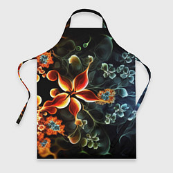 Фартук кулинарный Абстрактные цветы, цвет: 3D-принт