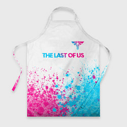 Фартук кулинарный The Last Of Us neon gradient style: символ сверху, цвет: 3D-принт