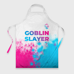Фартук кулинарный Goblin Slayer neon gradient style: символ сверху, цвет: 3D-принт