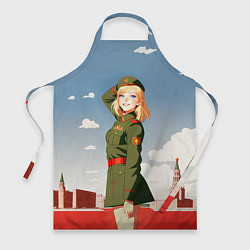Фартук кулинарный Боевая девчонка, цвет: 3D-принт