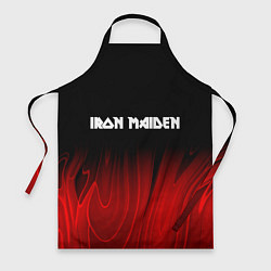 Фартук кулинарный Iron Maiden red plasma, цвет: 3D-принт