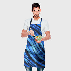 Фартук кулинарный Темно-синий металлик, цвет: 3D-принт — фото 2