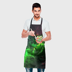 Фартук кулинарный Зеленое свечение, цвет: 3D-принт — фото 2
