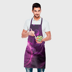 Фартук кулинарный Фиолетовые шары, цвет: 3D-принт — фото 2