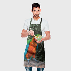 Фартук кулинарный Попугай Макао, цвет: 3D-принт — фото 2