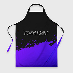 Фартук Crystal Castles purple grunge