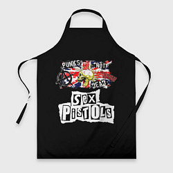 Фартук кулинарный Sex Pistols - punks not dead, цвет: 3D-принт