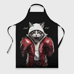 Фартук кулинарный Cool fighting cat, цвет: 3D-принт