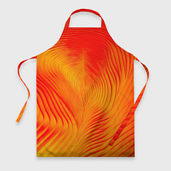 Фартук Фантазия в красном и желтом