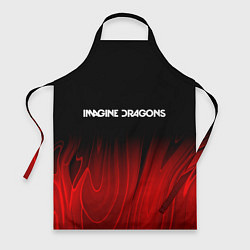 Фартук кулинарный Imagine Dragons red plasma, цвет: 3D-принт