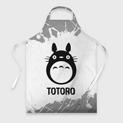 Фартук Totoro glitch на светлом фоне