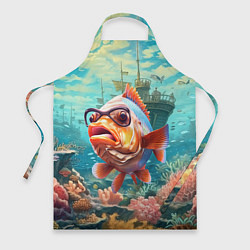 Фартук кулинарный Рыбка в озере, цвет: 3D-принт