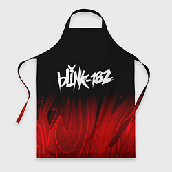 Фартук кулинарный Blink 182 red plasma, цвет: 3D-принт