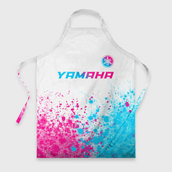 Фартук кулинарный Yamaha neon gradient style: символ сверху, цвет: 3D-принт
