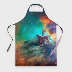 Фартук кулинарный Аморфный цветастый космос, цвет: 3D-принт