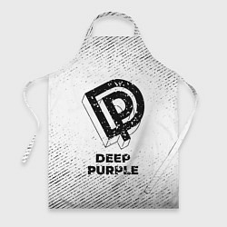 Фартук кулинарный Deep Purple с потертостями на светлом фоне, цвет: 3D-принт