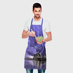 Фартук кулинарный Сидней в фиолетовом в закате, цвет: 3D-принт — фото 2