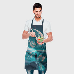 Фартук кулинарный Человек на неизвестной планете, цвет: 3D-принт — фото 2