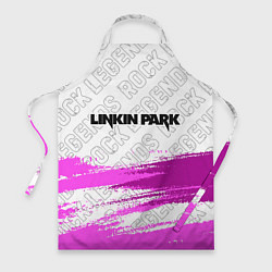 Фартук кулинарный Linkin Park rock legends: символ сверху, цвет: 3D-принт