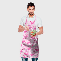 Фартук кулинарный Барби, сердечки и цветочки, цвет: 3D-принт — фото 2