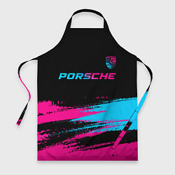 Фартук Porsche - neon gradient: символ сверху