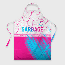 Фартук кулинарный Garbage neon gradient style: символ сверху, цвет: 3D-принт