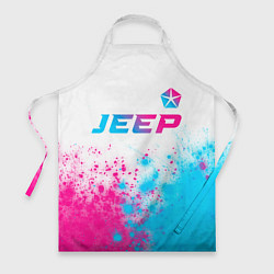 Фартук Jeep neon gradient style: символ сверху