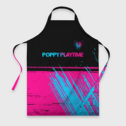 Фартук Poppy Playtime - neon gradient: символ сверху