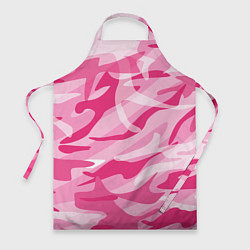 Фартук кулинарный Камуфляж в розовом, цвет: 3D-принт