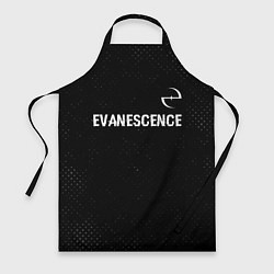 Фартук кулинарный Evanescence glitch на темном фоне: символ сверху, цвет: 3D-принт