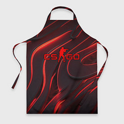 Фартук CSGO red abstract