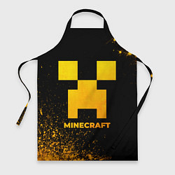 Фартук Minecraft - gold gradient