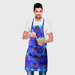 Фартук кулинарный Синий шашечный мотив, цвет: 3D-принт — фото 2
