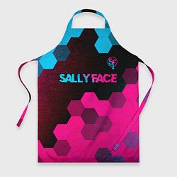 Фартук Sally Face - neon gradient: символ сверху