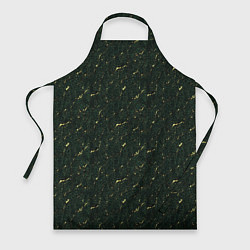 Фартук кулинарный Текстура зелёный мрамор, цвет: 3D-принт