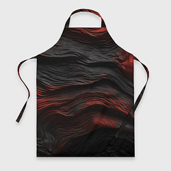 Фартук кулинарный Black red texture, цвет: 3D-принт