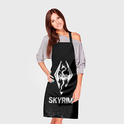 Фартук кулинарный Skyrim glitch на темном фоне, цвет: 3D-принт — фото 2