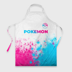 Фартук Pokemon neon gradient style: символ сверху