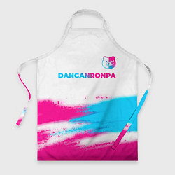 Фартук кулинарный Danganronpa neon gradient style: символ сверху, цвет: 3D-принт