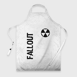 Фартук кулинарный Fallout glitch на светлом фоне: надпись, символ, цвет: 3D-принт