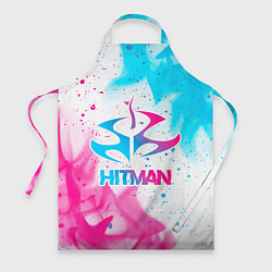 Фартук Hitman neon gradient style